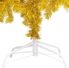 Timeless Tools Zlatý umělý vánoční stromek, 120cm 230 větví