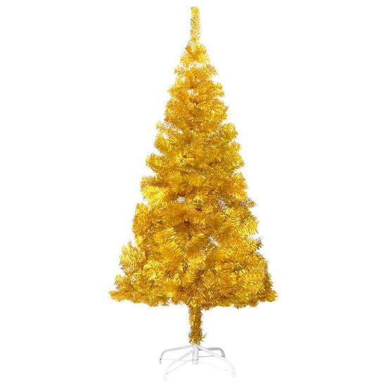 Timeless Tools Zlatý umělý vánoční stromek, 120cm 230 větví
