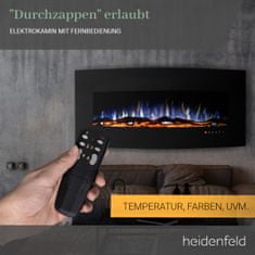 Heidenfeld Elektrický krb HF-WK400 s 3D efektem plamene