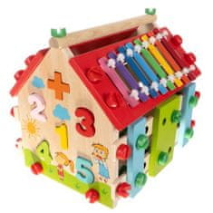 sapro Montessori multifunkční dřevěný domeček Kruzzel 22564