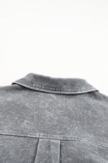 OMG! Dámská košilová bunda Constantia šedá L