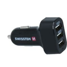 SWISSTEN Swissten Cl Adaptér 3X Usb 5,2A Power 8595217440593
