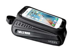 WILD MAN Pouzdro Hardpouch pro mobilní telefon na rám kola černé XL 58864