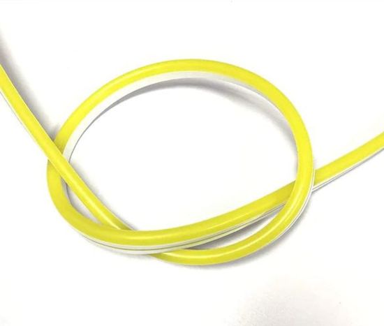 Neons LED neonový pásek 6x12 - 12V citronově žlutý, řez každých 1 cm