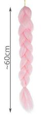Soulima Syntetické copánky do vlasů - růžové