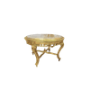 Domus Mobili Italy (2848) MARBLE CASTELLO zámecký zlatý stolek s mramorem
