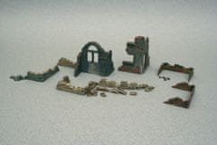Italeri doplňky zdi a ruiny, Model Kit 6087, 1/72