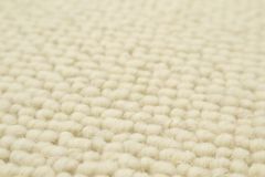 AKCE: 45x600 cm Metrážový koberec Alfawool 86 bílý (Rozměr metrážního produktu Bez obšití)