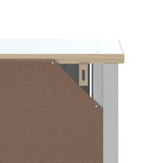 Greatstore Nástěnná koupelnová skříňka BERG bílá 69,5x27x71,5 cm borovice