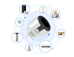 SmartLife Apple HomeKit WiFi 2023 chytrá zásuvka na iPhone s časovačem a měřením spotřeby