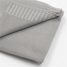 NEW BABY Bambusová pletená deka 100x80 cm grey