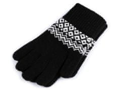 Kraftika 1pár černá dámské / dívčí pletené rukavice