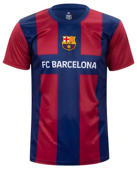 FotbalFans Sportovní tričko FC Barcelona, modro-vínové