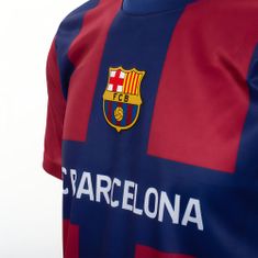 FotbalFans Sportovní tričko FC Barcelona, modro-vínové | L