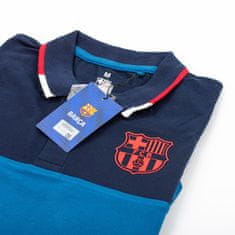 FotbalFans Polo tričko FC Barcelona, modré, poly-bavlna | XXL