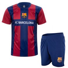 FotbalFans Dětský tréninkový dres FC Barcelona, tričko a šortky | 9-10r