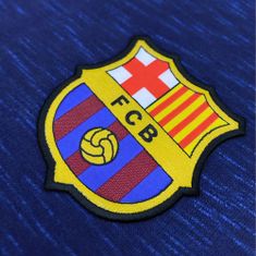 FotbalFans Mikina FC Barcelona, modrá, kapuce, zip | S