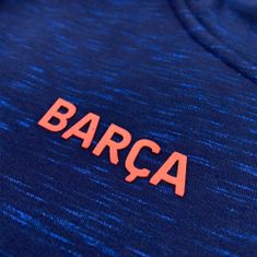 FotbalFans Mikina FC Barcelona, modrá, kapuce, zip | S