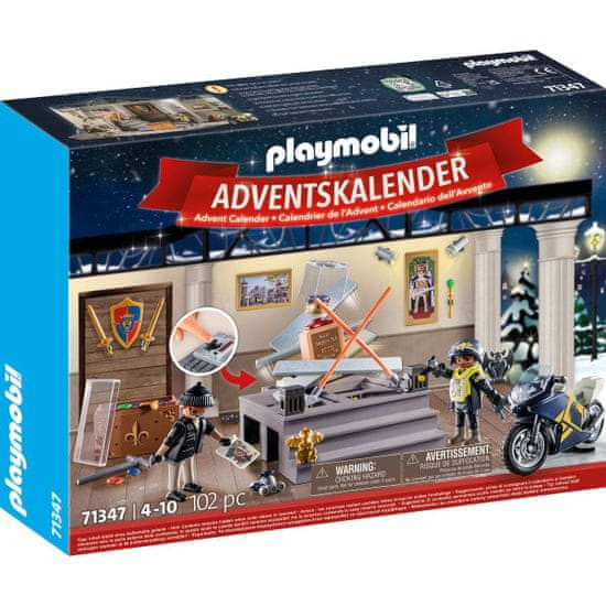 Playmobil Adventní kalendář 71347 Policie Krádež v muzeu