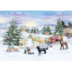 Playmobil Adventní kalendář 71345 Koně vánoční jízda na saních