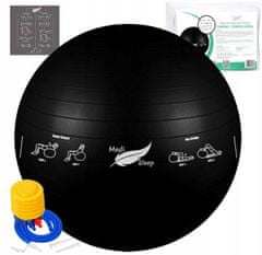 Medi Sleep Gymnastický rehabilitační míč 65 cm se cviky - kresby na míči