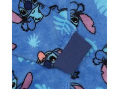 sarcia.eu Stitch Disney modrá fleecová kombinéza, dětská onesie s kapucí 3-4 let 98-104 cm