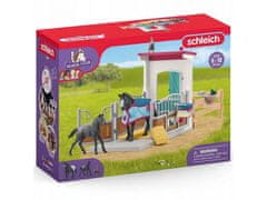 sarcia.eu Schleich Horse Club - Koňský kotec s klisnou a hříbětem, figurky pro děti 5+ 