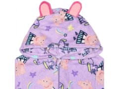 sarcia.eu Peppa Pig Fialové fleecové jednodílné pyžamo, dětské onesie s kapucí, OEKO-TEX 5-6 let 110-116 cm