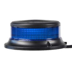 Stualarm LED maják 12-24V 18x1W modrý ECE R65 112x46mm