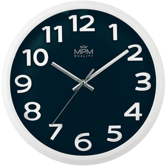 MPM QUALITY Designové plastové hodiny MPM Ageless Simplicity