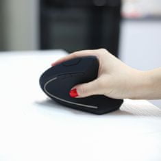 Northix Vertikální počítačová myš - ergonomická - bezdrátová 