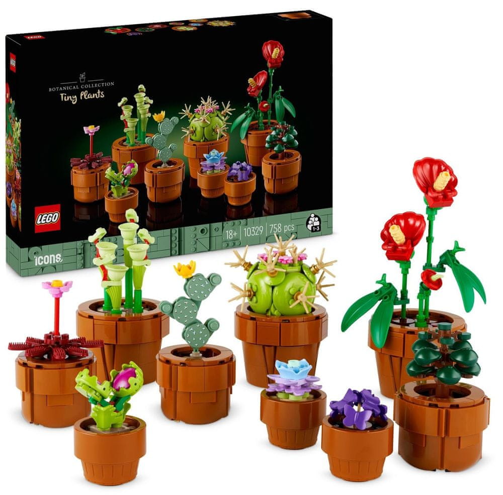 Levně LEGO Icons 10329 Miniaturní rostliny