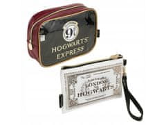 sarcia.eu Harry Potter Hogwart- Sada 2 cestovních kosmetických taštiček, červené kosmetické taštičky Uniwersalny
