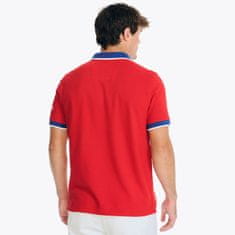 Nautica Pánské polo tričko Sustainably crafted classic červené S