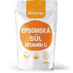 Allnature Epsomská sůl Vitamín C 1 kg