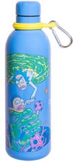 CurePink Nerezová outdoor láhev na pití Rick And Morty: Vesmír (objem 500 ml)