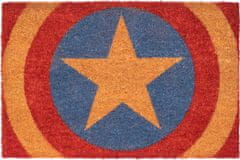 CurePink Rohožka Marvel|Captain America - Kapitán Amerika: Štít (60 x 40 cm)