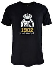 FotbalFans Tričko Real Madrid FC, černá, bavlna | L