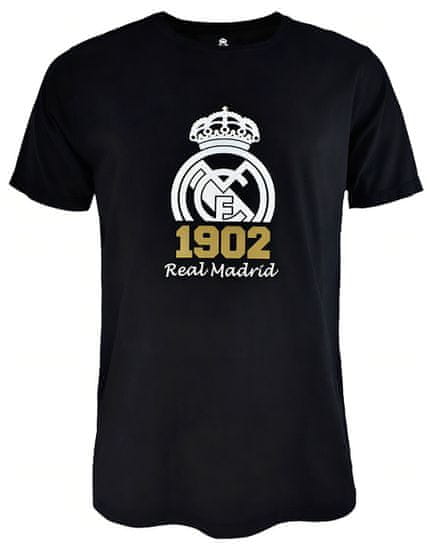 FotbalFans Tričko Real Madrid FC, černá, bavlna