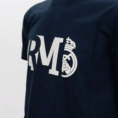 FotbalFans Tričko Real Madrid FC, tmavě modré, bavlna | XL