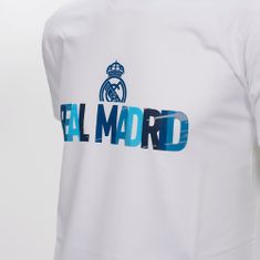 FotbalFans Tričko Real Madrid FC, bílé, bavlna | M