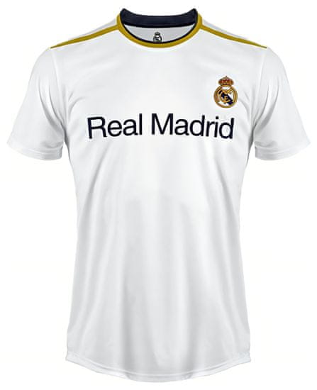 FotbalFans Sportovní tričko Real Madrid FC, bílé