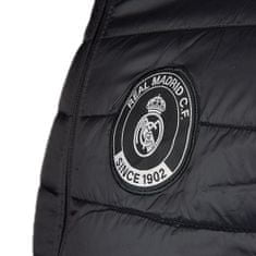 FotbalFans Zimní prošívaná bunda Real Madrid FC, černá | XL