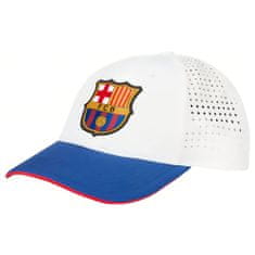 FotbalFans Kšiltovka FC Barcelona, bílá, síťovaná, 56-61 cm