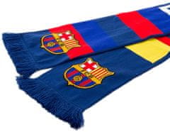 FotbalFans Šála FC Barcelona, oboustranná, pruhy