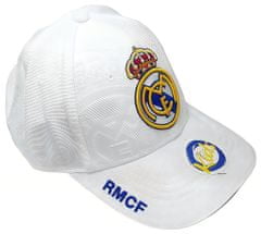 FotbalFans Dětská kšiltovka Real Madrid FC, bílá, 51-57cm
