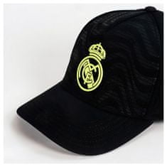 FotbalFans Kšiltovka Real Madrid FC, černá, žlutý znak, 56-61 cm
