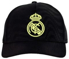 FotbalFans Kšiltovka Real Madrid FC, černá, žlutý znak, 56-61 cm