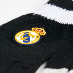 FotbalFans Rukavice Real Madrid FC, černo-bílé, protiskluzové, L/XL