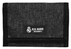 FotbalFans Textilní peněženka Real Madrid FC, tmavě šedá